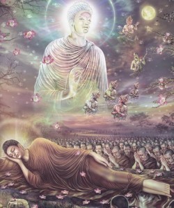 Buddha Sakyamuni lascia il suo corpo mortale